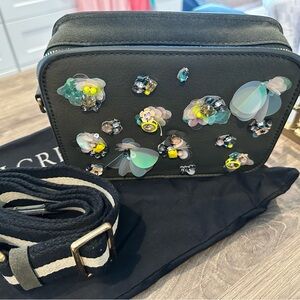 BNWOT JCREW army green suede crossbody